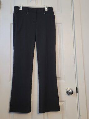 Haggar Size 6-32"W Black dress pants w/ jean styling Womens -Very good condition